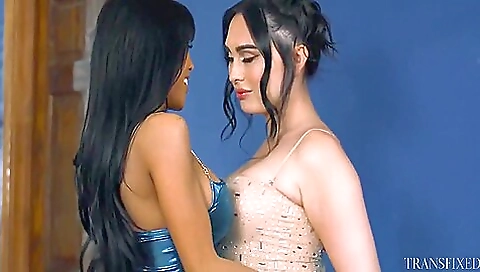 Asian milf in a big white bra and black blouse fucked