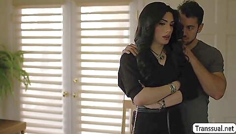 Amateur trans woman fucked by her ex in homemade anal video