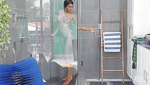 Ebony slut with a fantastic body is on the brink of a hardcore fuck