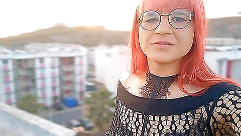 Latina with a tattoo on her ass gets fucked in the ass