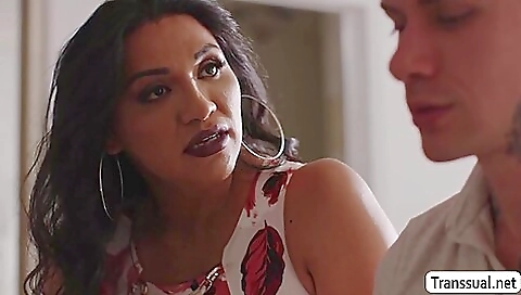 Latina with long legs is having a great bareback sex video